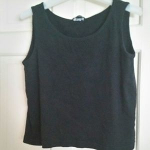 EZ Gear Black Knit Sleeveless Top Size XL